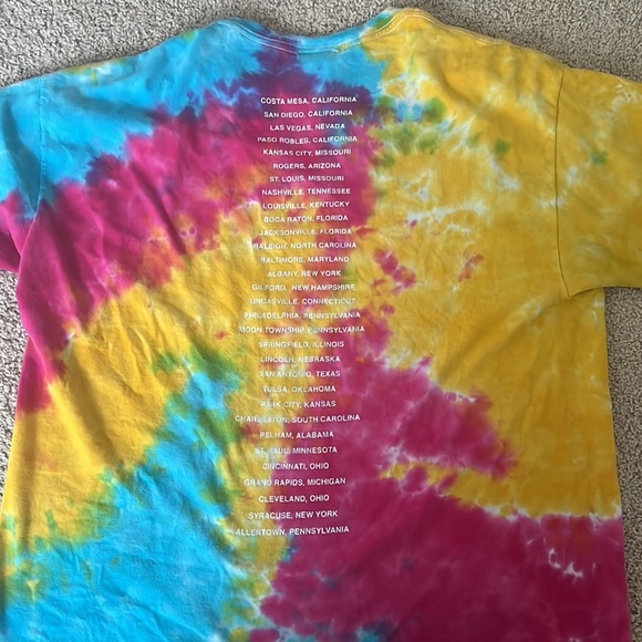 Colorful Why Don’t We Tie-Dye Short Sleeve Tee 💗 - Picture 2 of 2